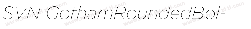 SVN GothamRoundedBol字体转换